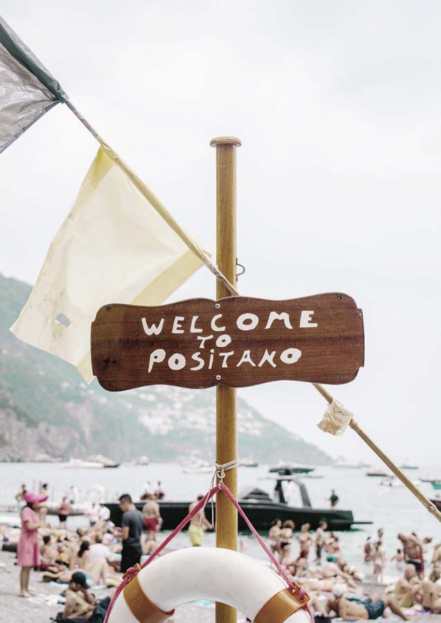 Welcome to Positano Canvas Art Print